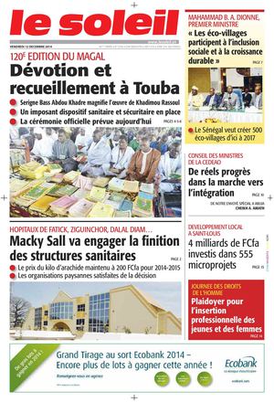 Edition du 12 Décembre 2014