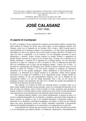 Calasanz Un Gigante De La Pedagogía