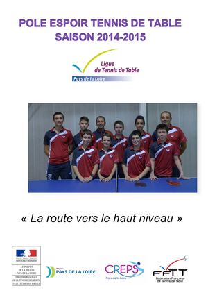 Plaquette De Présentation Du Pole Espoir