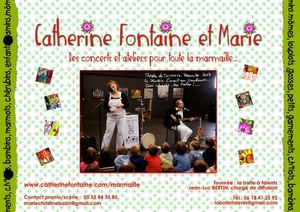 Catherine Fontaine & Marie, concerts et ateliers pour la marmaille