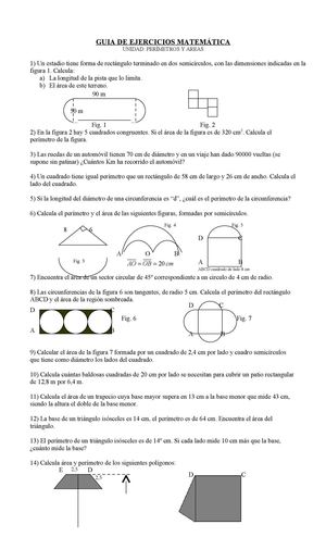 Perimetros Y Areas 1 Curso Youtube