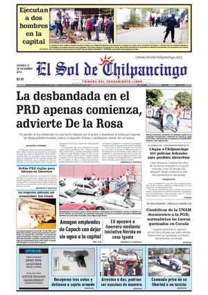 El Sol de Chilpancingo 12 Diciembre 2014
