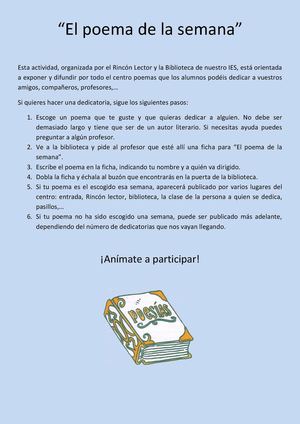 El Poema de la semana (fondo)