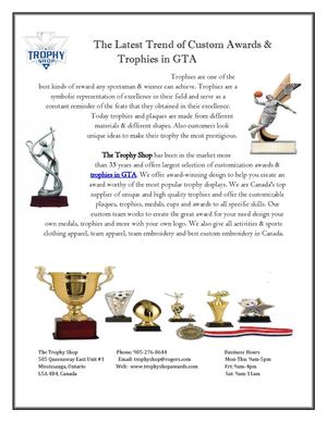 The Latest Trend of Custom Awards & Trophies in GTA