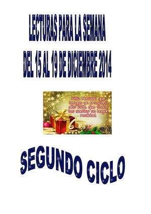 Semana 15 Al 19 De Diciembre Segundo Ciclo