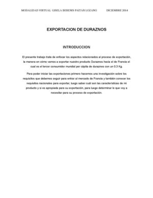 Exportacion De Duraznos