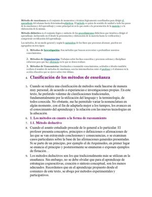 Metodos De Enseñanza