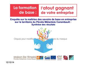 Résultats Synthèse / La formation de base