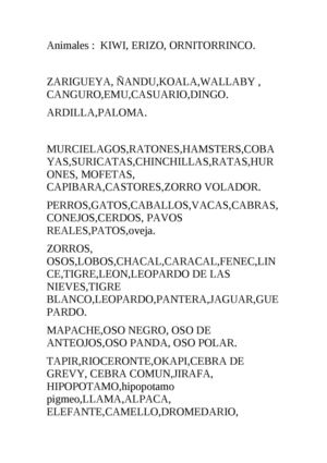 Animales