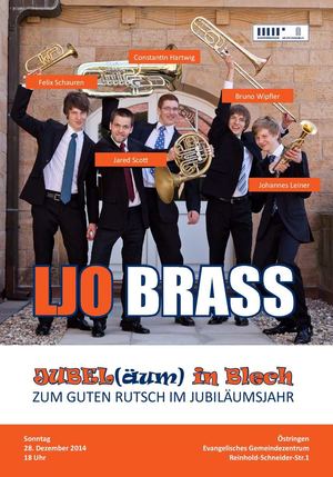 Kadd Programmheft Jubel in Blech mit LJO BRASS