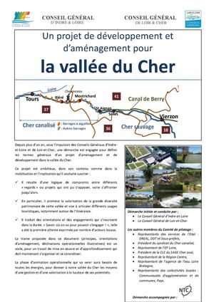 projet de développement et d’aménagement pour la vallée du Cher