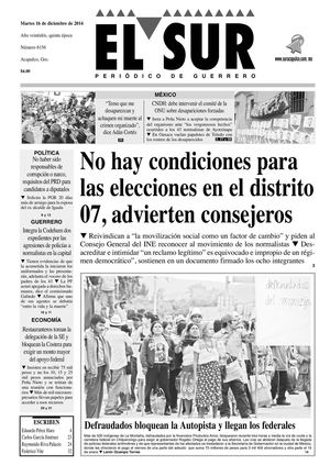 El Sur Martes 16122014