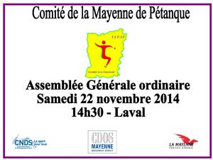 Assemblée Générale Comité De La Mayenne De Pétanque 2014