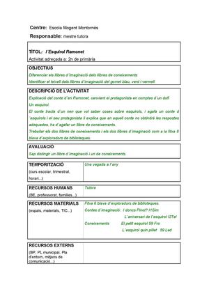 4a Activitat d'Usuaris 2n "Ramonet"