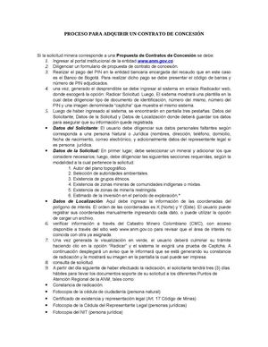 ABC para adquirir una autorización y/o  titulo minero