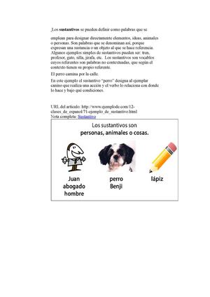 Los Sustantivos