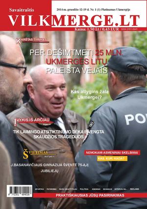 Nr. 1 (1) Savaitraštis Vilkmerge.lt 2014 m. gruodžio 12 d.