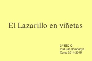 El "Lazarillo" en viñetas (2.º ESO C)