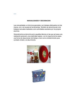 Manualidades Y Decoracion