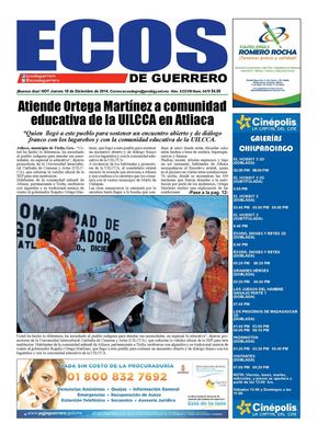 Ecos de Guerrero 18 de Diciembre de 2014