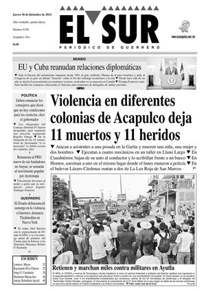 El Sur Jueves 18122014