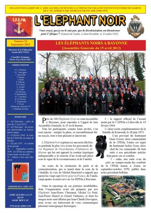 Bulletin N°24 Septembre 2012