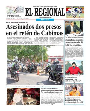 El Regional del Zulia 19-12-2014