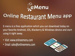 Online Restaurant Menu App