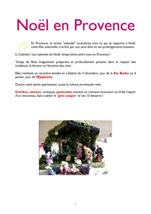 Traditions de Noël en Provence