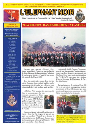 Bulletin N°18 Septembre 2009