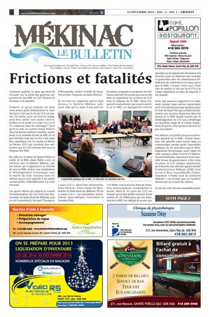 Le Bulletin Mékinac - décembre 2014