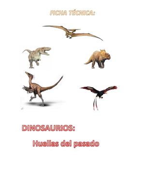 Fichas De Dinosaurios 2