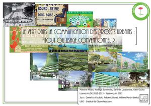 Le "vert" dans la communication des projets urbains