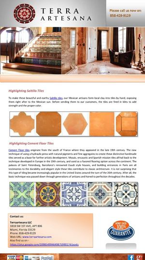 Terra Artesana Highlighting Mexican Tiles
