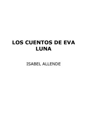 Isabel Allende. Cuentos De Eva Luna