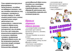 буклет ЗОЖ
