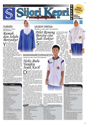 SIJORI KEPRI - PROFIL ATLIT PELAJAR KOTA TANJUNGPINANG