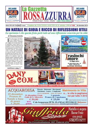 La Gazzetta Rossazzurra Anno XVI n. 25 del 23-12-2014 (Speciale Natale)