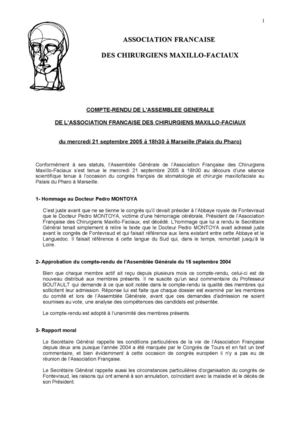 Compte Rendu AG 2005