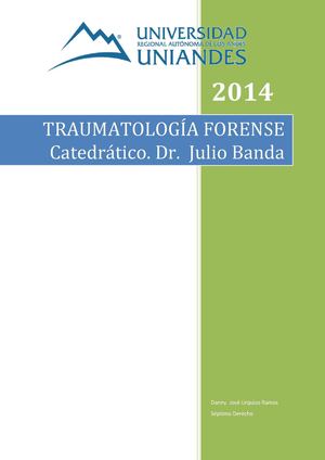 Medicina Legal Traumatologia