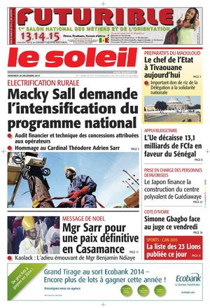 Edition du 26 Décembre 2014