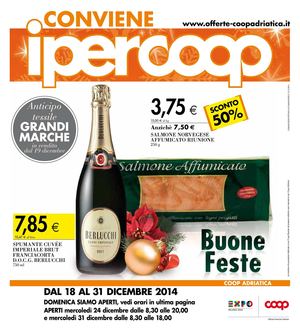 Volantino Iper Coop Marche Dal 18 Al 31 Dicembre
