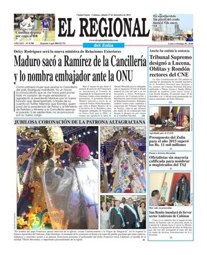 El Regional del Zulia 27-12-2014