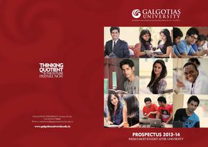 Galgotia University Prospectus