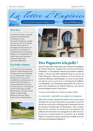 Lettre Eugénies Septembre 2014