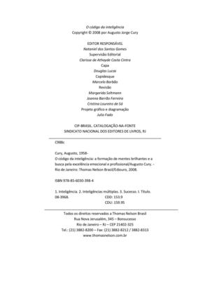 O Codigo Da Inteligencia Augusto Cury Pdf