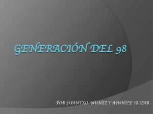 Generacion Del 98