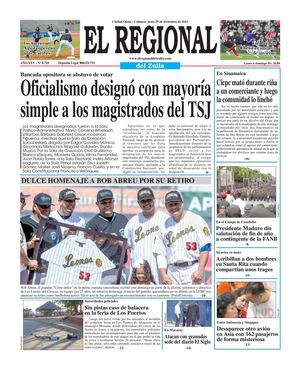 El Regional del Zulia 29-12-2014