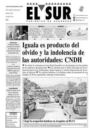 El Sur Lunes 29122014