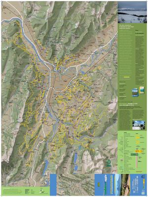 Carte sentiers agglomeration grenobloise